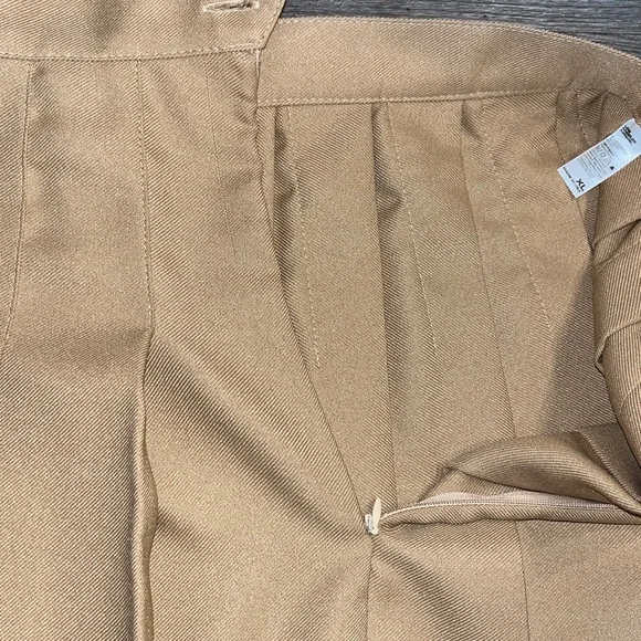 Los Angeles Apparel Camel Tan Tennis Skirt - Picture 5 of 6